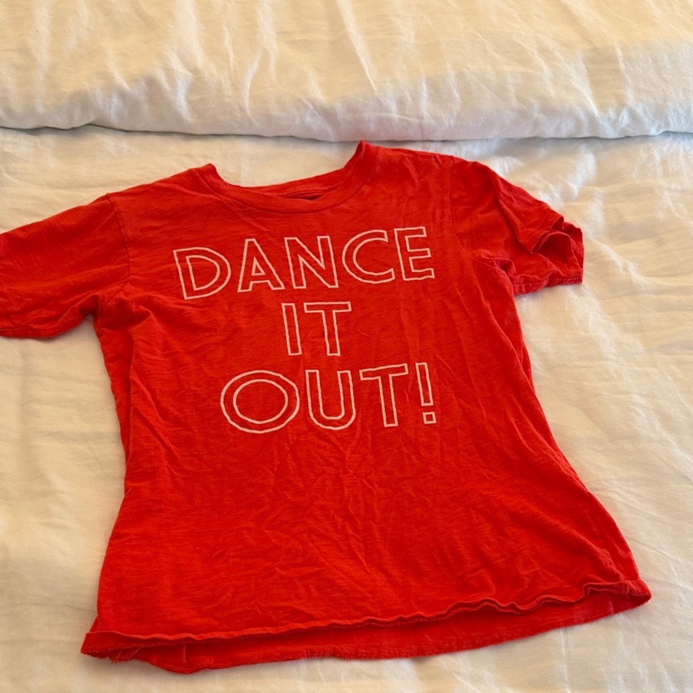 J. Crew Red Graphic Tee - Dance It Out